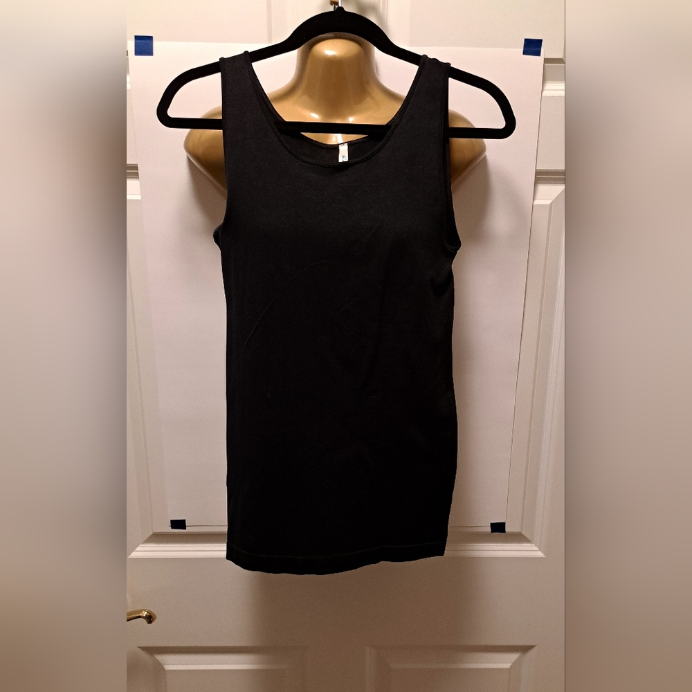 SKINNY TEES black TANK TOP seamless ONE SIZE